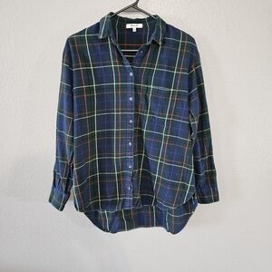 Madewell Oversized Plaid button down flannel